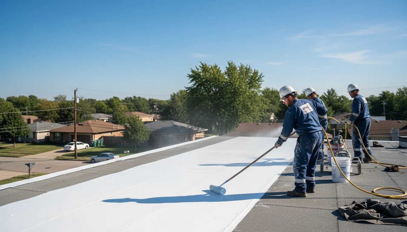 Commercial roof coating in Little America, WY near me